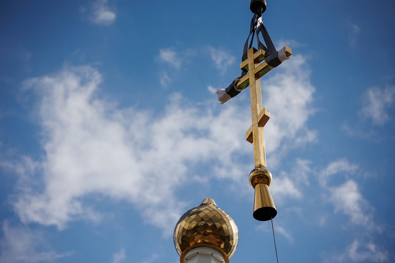 Крест засиял на новой церкви на въезде в Томске