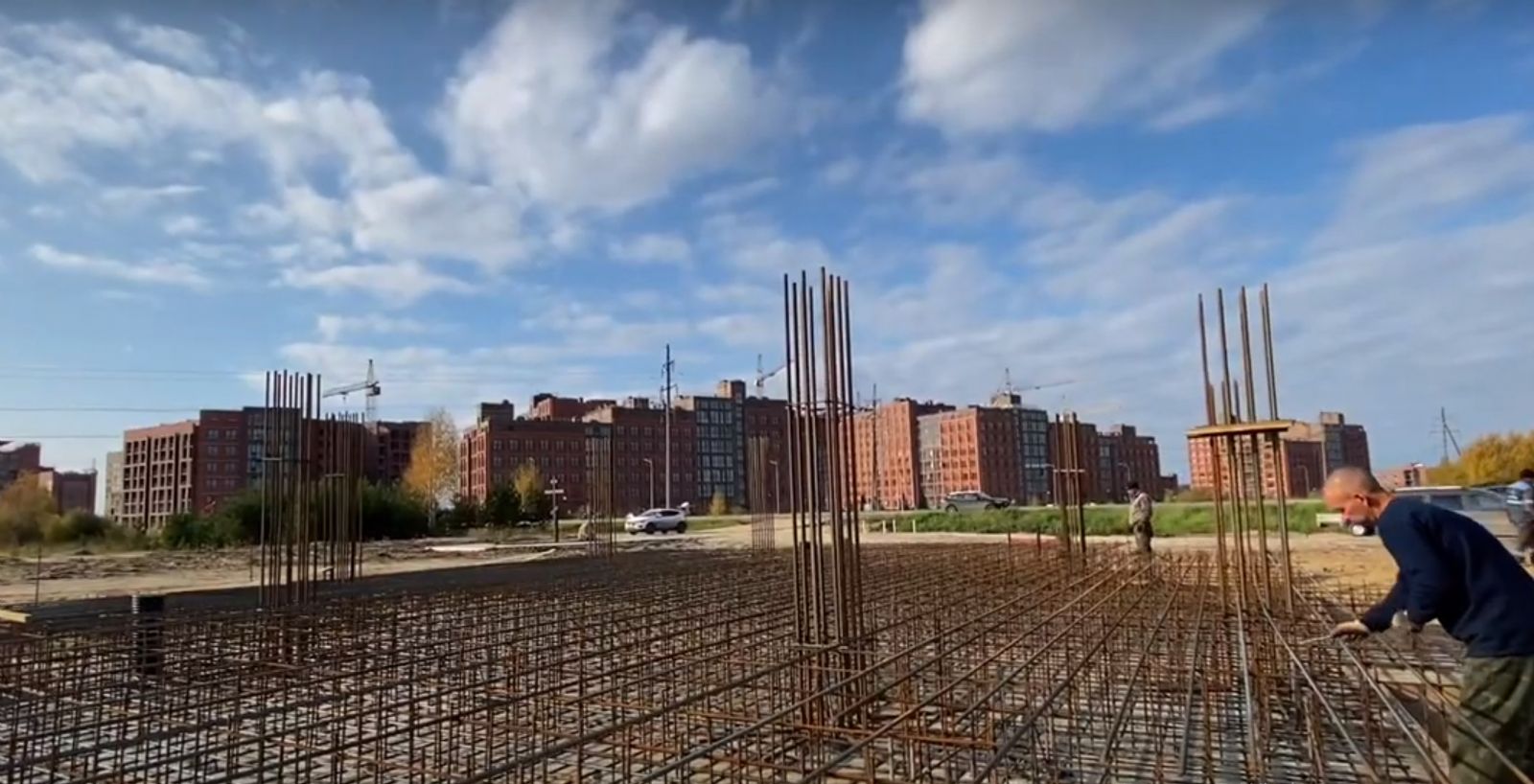 В микрорайоне Левобережный, на въезде в Томск, идёт строительство храмового комплекса